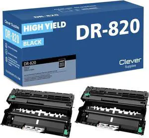 DR820 Drum Unit Replacement Compatible with Brother DR 820 DR-820 to use with DCP-L5500DN DCP-L5600DN DCP-L5650DN (Black, 2-Pack)