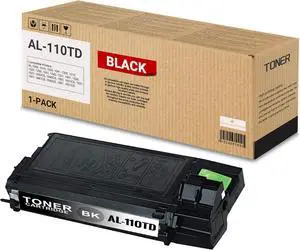 1 Pack AL-110TD Black Toner Cartridge AL-110TD High Yield 5,000 pages compatible Sharp AL-1000 1010 1020 1041 1200 1215 1220 1250 1251 1340 1351 1451 1520 1521 1530CS 1540CS 1551 1551CS 1631 Printer