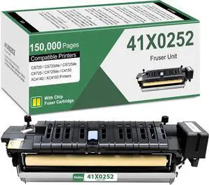 Remanufactured 41X0252 Fuser Unit (with New Chip) Replacement for Lexmark 41X0252 Fuser kit Works with CS720 CS725 CX725 C4150 XC4150 Fuser 150,000 Pages High Yield (110-120V Type 00)