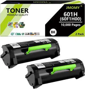 60F1H00 601H Toner Cartridge Compatible for Lexmark 60F1H00 MX310dn Toner for MX310dn MX611de MX611dhe MX610de MX511de MX410de MX511dhe MX510de MX511dte MX611dte MX611dfe(Black, 2-Pack)
