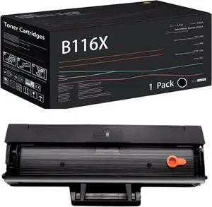 B116X Toner Cartridges Compatible for Dell B1160 B1160w B1163 B1165nfw Printers, with Chip, High Yield 2500 Pages, High-Definition Printing (1 Pack Black)