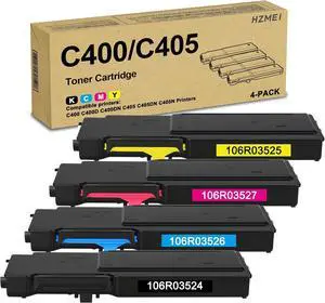 VersaLink C400 C405 Toner Cartridge BK:10,500 Pages,Colors:8,000 Pages 106R03524 106R03525 106R03526 106R03527 Toner Replacement for Xerox VersaLink C400 C405 C400D C400DN C400N C405DN Printers