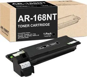 AR168NT AR152NT Black Toner Cartridge Compatible for Sharp AR-168NT AR-152NT for AR 121E 122 122E 122EN 151 F152 153E 156 157E 168 5012 5415 M150 M155 Printer Cartridge - 1 Pack AR-168NT Black Toner
