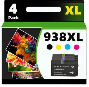 938XL Compatible Ink Cartridge Replacement for HP 938 for HP OfficeJet Pro 9110B 9120 9130 9720 9730,Black+Color