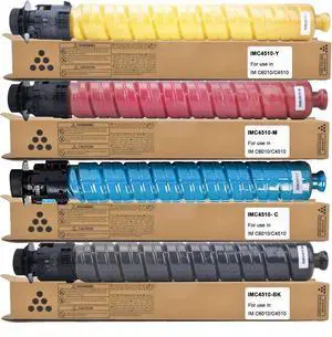 IMC4510 IM C4510 Toner Cartridge High Yield 842526 842529 842528 842527 Toner Replacement for IM C6010 IM C4510 Printer(Black Magenta Cyan Yellow)