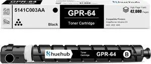 GPR-64 GPR64 Toner Cartridge Replacement for Canon GPR 64 5141C003AA Black Toner for ImageRunner Advance DX 4825 4835 4845 Printer, 1 Pack