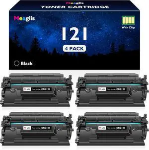 CRG 121 Toner Cartridge Compatible Replacement for Canon 121 Black Toner Cartridge CRG-121 CRG121 for Canon imageCLASS D1620 D1650 1620 1650 Printer Ink (4-Pack)