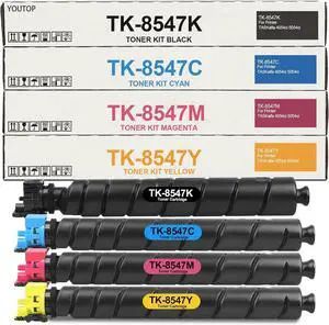TK8547 TK-8547 Toner Cartridge TK-8547K TK-8547C TK-8547M TK-8547Y Color Set Replacement for Kyocera TASKalfa 4054ci 5054ci CS4054ci CS5054ci Printers