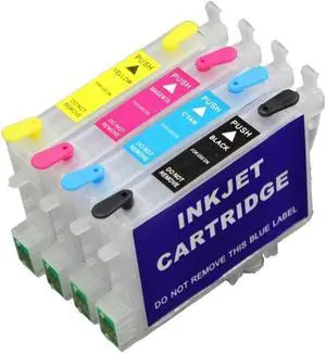Refillable Ink Cartridge T0441 T0442 T0443 T0444 for Printer Models C86 C64 C66 CX4600 C84 C84N CX6400 CX6600 CX3600 CX3650 with ARC Chip Compatible Replacement