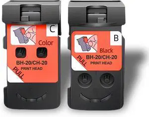 Replacment for BH-20 CH-20 Print Head for PIXMA G7020 G6020 G5020 G3260 G2260 G1220 G1230 G2270 G3262 G3270 G4270 MegaTank Printers(2-Pack)