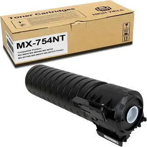 MX-754NT Black Toner Cartridge Compatible Sharp MX754NT MX-754NT Toner Cartridge Use for Sharp MX-M654 MX-M654N MX-M754 MX-M754N MX-M6570 MX-M7570 Printer (83,000 Pages)