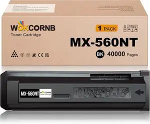 MX-560NT Toner Cartridge Compatible Replacement for Sharp MX-560NT for Sharp MX-M364N M365N M464N M465N M564N M565N Printer(Black, 1 Cartridge)