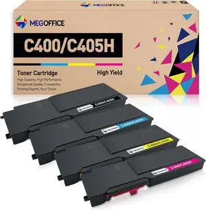 Compatible 106R03524 106R03525 106R03526 106R03527 Toner Cartridge Replacement for Xerox C400/C405 Extra High-Yield Toner Cartridge for C400 C405 C400D C405N C400DN C405DN (BCMY, 4 Pack)