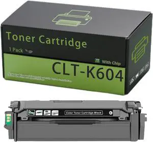CLT-K604L Toner Cartridge Compatible for Samsung ProXpress C4012ND C4062FX Printers, High Production Replacement, Clear Printing, with Chip, High Yield 25000 Pages (1 Pack Black)