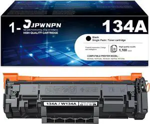 134A(W134A) Toner Cartridge Replacement for HP 134A W134A Work with M234dw M234sdw M234sdn M209dw M232dw M232dwc M233sdn M233dw M236d M236dw M236sdw Printer1-PackBlack
