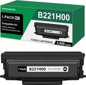 B221H00 Black Toner Cartridge with Chip Compatible for Lexmark B2236dw MB2236adw MB2236adwe MB2236i Series Printers1-Pack,3,000 Pages