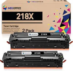 Compatible Toner Cartridge Replacement for HP 218X High Yield Toner Cartridge with Chip W2180X 218A W2180A Black for Pro 3201DW MFP 3301FDW 3301SDW (2 Black)