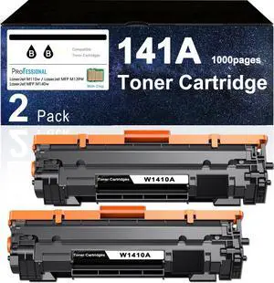 141A Toner Cartridge with Chip Black 2-Pack High Yield Replacement for HP 141A W1410A Toner Cateridges Compatible with Laserjet M110w MFP M139w M140w Printer Ink All-in-One M110we M139we M140we