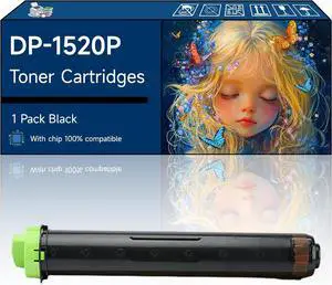 DP-1520P Toner Cartridges Compatible with Panasonic DP1520P DP1820 Printers, High-Yield Vibrant Colors, Sharp Text, Easy Installation, Perfect for Home & Office Use (1 Pack Black)