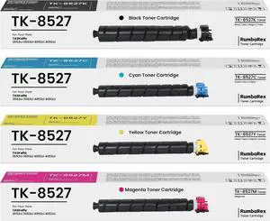 TK8527 TK-8527 Toner Cartridges 4-Pack TK-8527K TK-8527C TK-8527M TK-8527Y Replacement for Kyocera TASKalfa 3552ci 3553ci 4052ci 4053ci Copystar CS3552ci CS3553ci CS4052ci CS4053ci Printer Ink