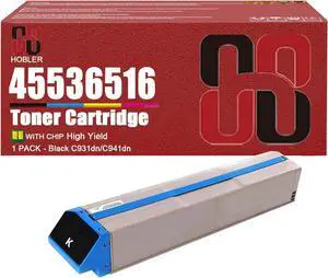 C931 C941 Toner Cartridges Compatible for OKI 45536516 Black Toner Cartridge Work for OKI C931dn C931e C941dn C941e C931 C941 Printers