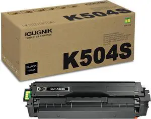 1 Pack CLT-K504S Black Toner Cartridge Replacement for Samsung CLT-K504S Work with Xpress C1810W C1860FW CLX-4195 CLX-4195FW CLX-4195N CLX-4195FW CLX-4170 CLP 415 CLP 415N CLP 415NW | CLT-K504S