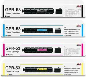 GPR-53 GPR53 Toner Cartridge High Capacity GPR53L Toner Replacement for Canon ImageRUNNER Advance C3325 C3325i C3330 C3330i C3525 C3525i C3530 C3530i C3730i Printer(Black Cyan Yellow Magenta)