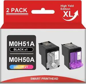High Premium 3JB06AA M0H51A Replacement for HP deskjet GT5820 GT5810 GT5822 Ink Tank 310 311 315 318 319 410 411 415 418 419 Printer GT51 GT52 PrintHead (1Black, 1Tri-Color)