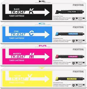 High Yield TK8347 Toner Cartridges TK-8347 TK-8347K TK-8347C TK-8347M TK-8347Y Toner Cartridge Set Compatible for Kyocera TASKalfa 2552ci 2553ci Copystar TK8349 Printer