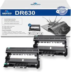 2-Pack DR630 Black Drum Unit Replacement for Brother High Capacity 15,000 Pages with HL-L2300D L2305W L2315DW L2320D L2340DW L2360DW L2380DW,MFC-L2680W L2685DW L2700DW L2705DW Printer