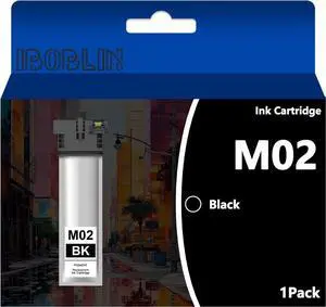 Remanufactured M02 Black Ink Cartridge M02120 with Chip for Workforce Pro WF-M5799 WF-M5299 (1 Pack)