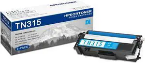 1 PK TN315 TN-315 Cyan Toner Cartridge 4,100 Pages High-Yield Compatible, TN315, Replacement for Brother HL-4150CDN HL-4140CW HL-4570CDW HL-4570CDWT MFC-9640CDN MFC-9650CDW MFC-9970CDW Printer
