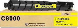 VersaLink C8000 Toner Cartridge Yellow Replacement for Xerox C8000 Toner 106R04048 Remanufactured Toner for Versalink C8000 C8000DT C8000DTM Printer (1-Pack, High Page Yield: 16,500 Pages)