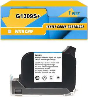 Compatible with The 1 Inch/25.4mm 45ML Handheld Inkjet Coder Cartridge G1309S G1309S+ HD Quick-Drying Eco-Solvent Ink Cartridge red