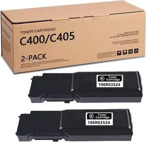 VersaLink C400/C405 106R03524(10,500 Pages) Black Toner Cartridge Replacement for Xerox Versalink C400 C400N C400DN C405 C405N C405DN Printer - 2 Pack