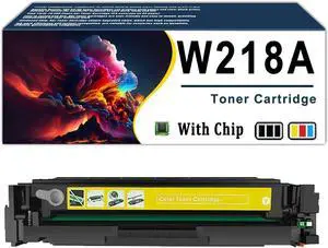 W218A W2180A W2181A W2182A W2183A Toner Cartridges Compatible for HP 3201dw MFP3301fdw 3301sdw 3301cdw Printers 1 Yellow