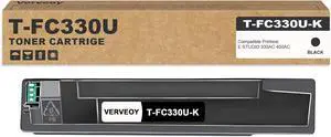 TFC330 T-FC330U T-FC330U-K Black High Yield Toner Cartridge Compatible with Toshiba T-FC330U T-FC330UK Black Toner Cartridge for E Studio 330AC 400AC Printer (1-Pack, Black)