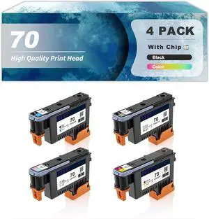70 C9404A C9405A C9406A C9407A Printhead Compatible for HP Z3100 Z2100 Z3100ps Z3200 Z3200ps Z5200 B9180GP B8800 B8850 B9180 Printers Replacement Print Head Combo Pack