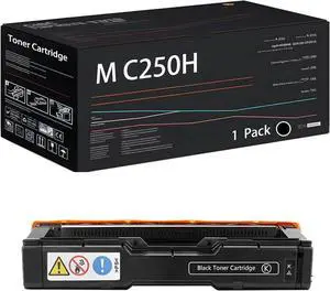 M C250H Toner Cartridge Compatible for Ricoh M C250FW MC250FWB MC251FW P C300W PC301W PC301SF PC311W Printers, with Chip, High Yield 2800 Pages, High-Definition Printing (Black)