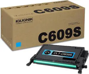 1 Pack CLT-C609S Cyan Toner Cartridge Replacement for Samsung CLT-C609S Work with CLP-770ND CLP-775ND | CLT-C609S