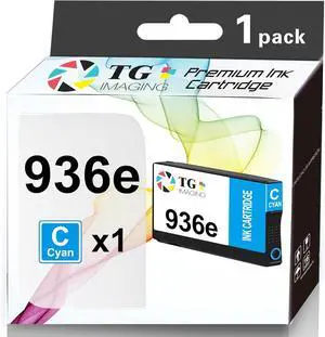 TG Imaging Compatible 936e Ink Cartridge Replacement for HP 936 Cyan 936e XL Ink for Office Jet 9122e Office Jet Pro 9110b 9120b 9125e 9126 9128e 9130b 9135e 9730e 9720e Printers (1-Pack,4S6V3LN)