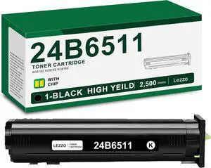Remanufactured 24B6511 Toner Cartridge 1-Pack 24B6511 Black Toner Replacement for Lexmark 24B6511 Toner for XC6152 XC6153 XC8155 Printer Toner with Chip