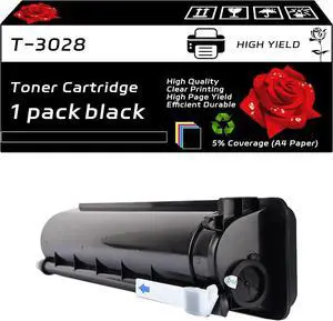 T-3028 Toner Cartridge Compatible for Toshiba E Studio 2528A 3528A 4528A Printers, with Chip, High Yield 12000 Pages, Clear Printing (Black)
