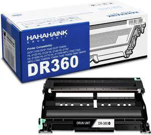 1 Pack DR360 Black High Yield 15,000 Drum Unit Replacement Compatible for Brother DCP 7030 7040 7045N HL 2120 2125 2140 2150 2170 MFC 7040 7345DN 7440 7840 Printer
