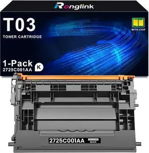 T03 Black Toner Cartridge Replacement for Canon T03 2725C001AA Toner Cartridge for ImageRunner Advance 525iF 525iFZ 615iF 615iFZ 715iF 715iFZ DX 527iF 527iFZ 617iF 617iFZ 717iF 717iFZ Printer (1-Pack)