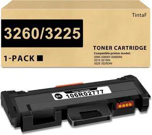 Phaser 3260 106R02777 Toner Cartridge Replacement for Xerox 3260 106R02777 3215 Black Toner Cartridge for 3260 3260DI 3260DNI WorkCentre 3215 3215NI 3225 3225DNI Printer (3,000 Page, 1 Black)