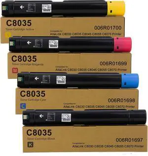 Altalink C8030 C8035 C8045 C8055 C8070 Toner Cartridge 006R01697 006R01698 006R01699 006R01700 Compatible with Xerox AltaLink C8030 C8035 C8045 C8055 C8070 Printers(4-Pack)
