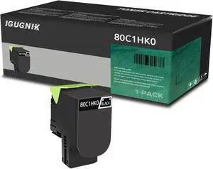 1 Pack 801HK 80C1HK0 Black Toner Cartridge Replacement for Lexmark 801HK 80C1HK0 Work with CX310 CX310n CX310dn CX410 CX410de CX410dte CX410e CX510 CX510de CX510dhe CX510dthe| 801HK 80C1HK0