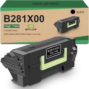 B281X00 Extra High Yield Toner Cartridge Lexmark B281X00 Black Toner Cartridge for Lexmark B2865 B2865dw MB2770 MB2770adwhe Laser Printer [30,000 Pages]