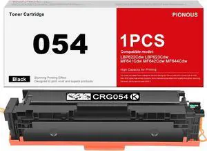 054 054H Black Toner Cartridge - High Yield 1-Pack Replacement for Canon 054 CRG-054 Toner, Works with imageCLASS MF642Cdw MF644Cdw LBP622Cdw LBP623Cdw MF641Cw Printers